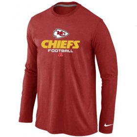 Wholesale Cheap Nike Kansas City Chiefs Critical Victory Long Sleeve T-Shirt Red