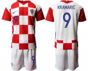 Wholesale Cheap Men 2021 European Cup Croatia white home 9 Soccer Jerseys