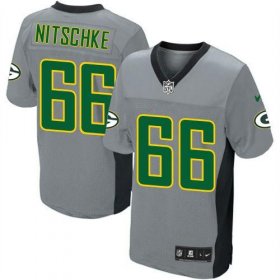 Wholesale Cheap Nike Packers #66 Ray Nitschke Grey Shadow Men\'s Stitched NFL Elite Jersey