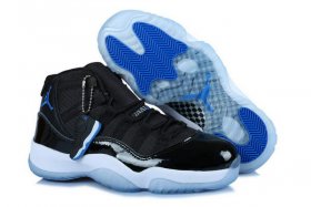Wholesale Cheap Womens Air Jordan 11 (XI) Retro Shoes black/blue-white