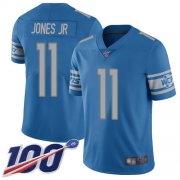 Wholesale Cheap Nike Lions #11 Marvin Jones Jr Blue Team Color Men's Stitched NFL 100th Season Vapor Limited Jersey