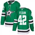 Cheap Adidas Stars #42 Taylor Fedun Green Home Authentic Youth Stitched NHL Jersey