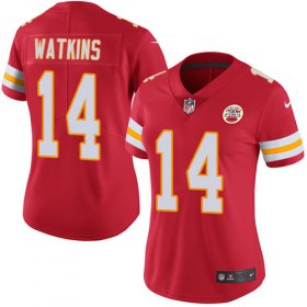 Wholesale Cheap Nike Chiefs #14 Sammy Watkins Red Team Color Women\'s Stitched NFL Vapor Untouchable Limited Jersey