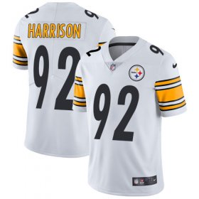 Wholesale Cheap Nike Steelers #92 James Harrison White Men\'s Stitched NFL Vapor Untouchable Limited Jersey