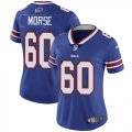 Wholesale Cheap Nike Bills #60 Mitch Morse Royal Blue Team Color Women's Stitched NFL Vapor Untouchable Limited Jersey