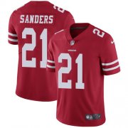 Wholesale Cheap Nike 49ers #21 Deion Sanders Red Team Color Men's Stitched NFL Vapor Untouchable Limited Jersey