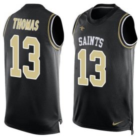 Wholesale Cheap Nike Saints #13 Michael Thomas Black Team Color Men\'s Stitched NFL Limited Tank Top Jersey