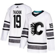 Wholesale Cheap Adidas Flames #19 Matthew Tkachuk White 2019 All-Star Game Parley Authentic Stitched NHL Jersey