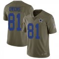 Wholesale Cheap Nike Cowboys #81 Terrell Owens Olive Men's Stitched NFL Limited 2017 Salute To Service Jersey