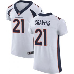 Wholesale Cheap Nike Broncos #21 Su\'a Cravens White Men\'s Stitched NFL Vapor Untouchable Elite Jersey