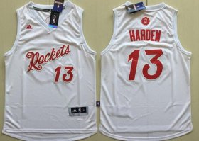 Wholesale Cheap Men\'s Houston Rockets #13 James Harden adidas White 2016 Christmas Day Stitched NBA Swingman Jersey