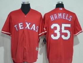 Wholesale Cheap Rangers #35 Cole Hamels Red New Cool Base Stitched MLB Jersey