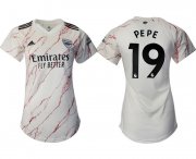 Wholesale Cheap Arsenal away aaa version womens 19 soccer 2021 jerseys