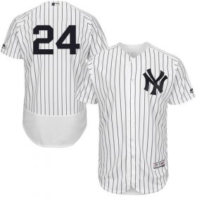 Wholesale Cheap Yankees #24 Gary Sanchez White Strip Flexbase Authentic Collection Stitched MLB Jersey