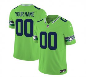 Wholesale Cheap Men\'s Seattle Seahawks Active Player Custom 2023 F.U.S.E. Green Limited Football Stitched Jersey