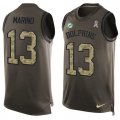 Wholesale Cheap Nike Dolphins #13 Dan Marino Green Men's Stitched NFL Limited Salute To Service Tank Top Jersey