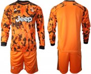 Wholesale Cheap Men 2020-2021 club Juventus away long sleeves orange Soccer Jerseys