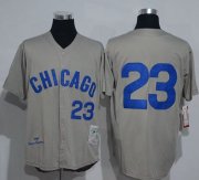 Wholesale Cheap Mitchell And Ness 1969 Cubs #23 Ryne Sandberg Grey Throwback Stitched MLB Jersey