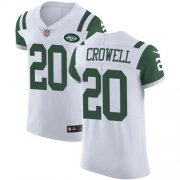 Wholesale Cheap Nike Jets #20 Isaiah Crowell White Men's Stitched NFL Vapor Untouchable Elite Jersey