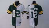 Wholesale Cheap Nike Packers #12 Aaron Rodgers Green/White Women's Stitched NFL Elite Split Jersey