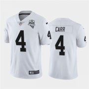 Wholesale Cheap Nike Las Vegas Raiders 4 Derek Carr White 2020 Inaugural Season Vapor Untouchable Limited Jersey