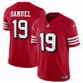 Wholesale Cheap Men's San Francisco 49ers #19 Deebo Samuel New Red 2023 F.U.S.E. Vapor Untouchable Limited Stitched Football Jersey