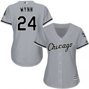 Wholesale Cheap White Sox #24 Early Wynn Grey Road Women's Stitched MLB Jersey