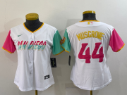 Wholesale Cheap Women's San Diego Padres #44 Joe Musgrove White 2022 City Connect Cool Base Stitched Jersey