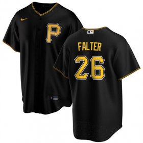 Cheap Men\'s Pittsburgh Pirates #26 Bailey Falter Black Cool Base Baseball Stitched Jersey