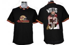 Wholesale Cheap Nike 49ers #52 Patrick Willis Black Men\'s NFL Game All Star Fashion Jersey