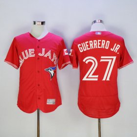 Wholesale Cheap Blue Jays #27 Vladimir Guerrero Jr. Red New Cool Base Canada Day Stitched MLB Jersey