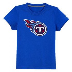 Wholesale Cheap Tennessee Titans Sideline Legend Authentic Logo Youth T-Shirt Blue