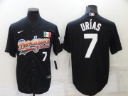 Wholesale Cheap Men's Los Angeles Dodgers #7 Julio Urias Black Stitched MLB Cool Base Nike Fashion Jersey