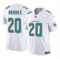 Cheap Youth Miami Dolphins #20 Jordyn Brooks White 2024 F.U.S.E. Vapor Limited Football Stitched Jersey