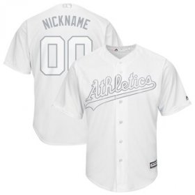 Wholesale Cheap Oakland Athletics Majestic 2019 Players\' Weekend Cool Base Roster Custom Jersey White