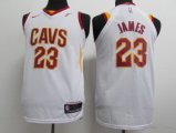 Cheap Nike Cavaliers #23 LeBron James White Stitched Youth NBA Swingman Jersey