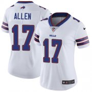 Wholesale Cheap Nike Bills #17 Josh Allen White Women's Stitched NFL Vapor Untouchable Limited Jersey