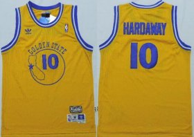 Wholesale Cheap Golden State Warriors #10 Tim Hardaway Yellow Swingman Throwback Jersey