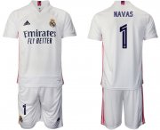 Wholesale Cheap Men 2020-2021 club Real Madrid home 1 white Soccer Jerseys