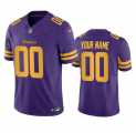 Wholesale Cheap Men's Minnesota Vikings Active Player Custom Purple 2023 F.U.S.E. Color Rush Stitched Jersey