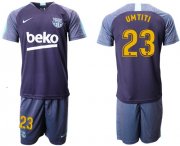 Wholesale Cheap Barcelona #23 Umtiti Blue Soccer Club Jersey