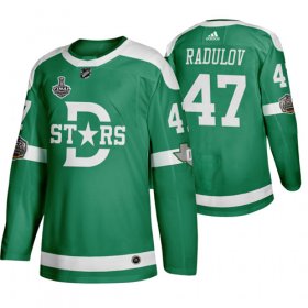 Wholesale Cheap Adidas Dallas Stars #47 Alexander Radulov Men\'s Green 2020 Stanley Cup Final Stitched Classic Retro NHL Jersey