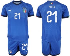 Wholesale Cheap Italy #21 Pirlo Home Soccer Country Jersey