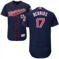 Wholesale Cheap Twins #17 Jose Berrios Navy Blue Flexbase Authentic Collection Stitched MLB Jersey