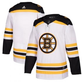Wholesale Cheap Adidas Bruins Blank White Road Authentic Stitched NHL Jersey
