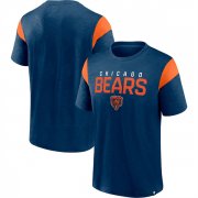 Wholesale Men's Chicago Bears Navy Orange Home Stretch Team T-Shirt