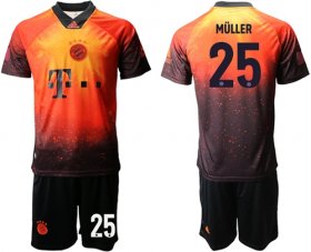Wholesale Cheap Bayern Munchen #25 Muller FIFA 19AD Memorial Edition Soccer Club Jersey