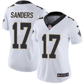 Wholesale Cheap Nike Saints #17 Emmanuel Sanders White Women\'s Stitched NFL Vapor Untouchable Limited Jersey