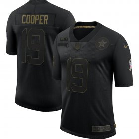 Wholesale Cheap Nike Cowboys 19 Amari Cooper Black 2020 Salute To Service Limited Jersey