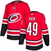 Wholesale Cheap Adidas Hurricanes #49 Victor Rask Red Home Authentic Stitched NHL Jersey
